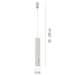 JUST LIGHT. GmbH Pendellamper > JUST LIGHT. LED-hængelampe med batteri, hvid, jern