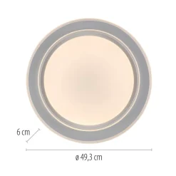JUST LIGHT. GmbH Arbejdsrum/Kontor|Loftlamper > JUST LIGHT. LED-loftslampe Lago Ø 49,3 cm CCT fjernbetjening