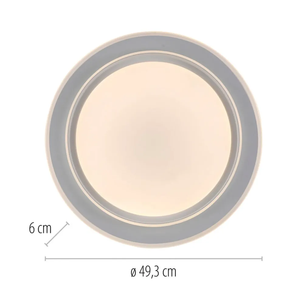 JUST LIGHT. GmbH Arbejdsrum/Kontor|Loftlamper > JUST LIGHT. LED-loftslampe Lago Ø 49,3 cm CCT fjernbetjening