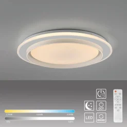 JUST LIGHT. GmbH Arbejdsrum/Kontor|Loftlamper > JUST LIGHT. LED-loftslampe Lago Ø 49,3 cm CCT fjernbetjening