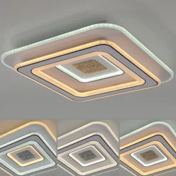 JUST LIGHT. GmbH Loftlamper|Loftlamper > JUST LIGHT. LED-loftslampe Tolago, 49x49 cm, CCT, dæmpbar