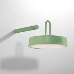 JUST LIGHT. GmbH Terrassebelysning > JUST LIGHT. LED-væglampe Arma, grøn, plast IP44