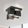 JUST LIGHT. GmbH Loftlamper|Loftlamper > JUST LIGHT. Loftlampe Tetris, jern, 3000 K, sort