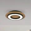 JUST LIGHT. GmbH Gang|Loftlamper > JUST LIGHT. Loftlampe Tola, rund, træ, 3.000 K