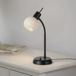 Bordlamper ^ JUST LIGHT. GmbH JUST LIGHT. Loki bordlampe, sort, jern, glas