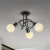 Loftlamper|Loftlamper ^ JUST LIGHT. GmbH JUST LIGHT. Loki loftlampe, 3 lyskilder, rund, sort, jern