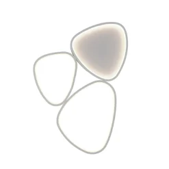 JUST LIGHT. GmbH Loftlamper|Loftlamper > JUST LIGHT. Pebbles loftlampe, hvid, dæmpbar