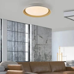 JUST LIGHT. GmbH Loftlamper > JUST LIGHT. Sati loftlampe, plast, hvid/messing