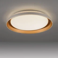 JUST LIGHT. GmbH Loftlamper > JUST LIGHT. Sati loftlampe, plast, hvid/messing