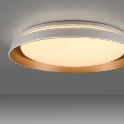 JUST LIGHT. GmbH Loftlamper > JUST LIGHT. Sati loftlampe, plast, hvid/messing