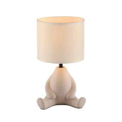 Bordlamper ^ JUST LIGHT. GmbH JUST LIGHT. Ted bordlampe, keramik, siddende, sandbeige