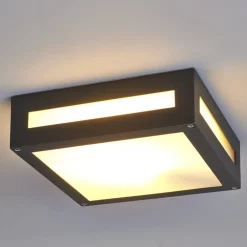Lucande Udendørs Loftlamper > Kantet udendørslampe Nerea