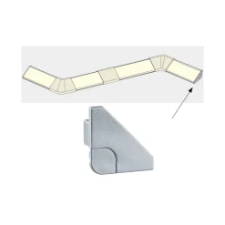 Dekorationsbelysning|Led Strips ^ Paulmann Kappe til Delta-Profil Your LED, sæt m 2
