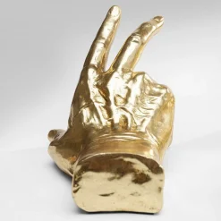 Møbel Og Interiør ^ KARE bogstøtte Holding Fingers, guldfarvet, sæt med 2 stk
