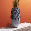 Møbel Og Interiør ^ KARE Butterflies-vase, lyseblå, højde 50 cm, stentøj