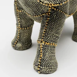 Møbel Og Interiør ^ KARE dekorationsfigur Walking Elephant Pearls, højde 24 cm, grå