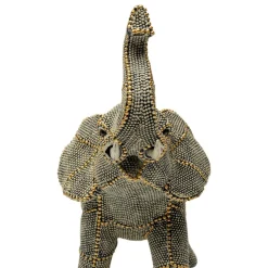 Møbel Og Interiør ^ KARE dekorationsfigur Walking Elephant Pearls, højde 24 cm, grå