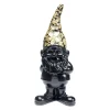 Møbel Og Interiør ^ KARE dekorativ figur dværg stående, sort/guld, polyresin