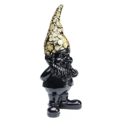 Møbel Og Interiør ^ KARE dekorativ figur dværg stående, sort/guld, polyresin