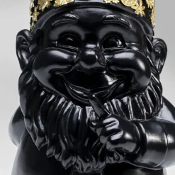 Møbel Og Interiør ^ KARE dekorativ figur dværg stående, sort/guld, polyresin