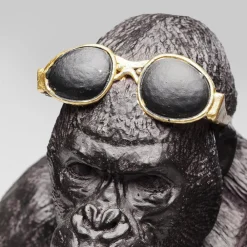 Møbel Og Interiør ^ KARE dekorativ figur Monkey Beach, højde 20 cm, sort polyresin