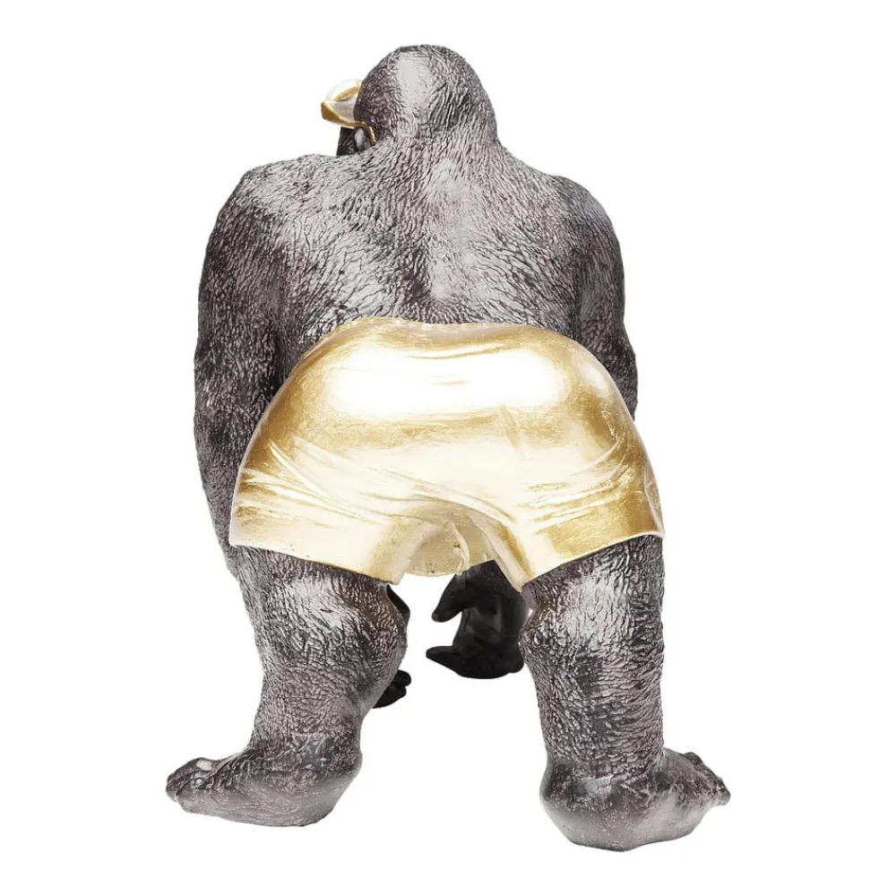 Møbel Og Interiør ^ KARE dekorativ figur Monkey Beach, højde 20 cm, sort polyresin