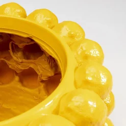 KARE Møbel Og Interiør > dekorativ krukke Lemon Juice, højde 22 cm, Ø 34 cm, gul