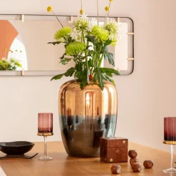 KARE Møbel Og Interiør > dekorativ vase Lizy Shine Multi, højde 41 cm, håndlavet glas