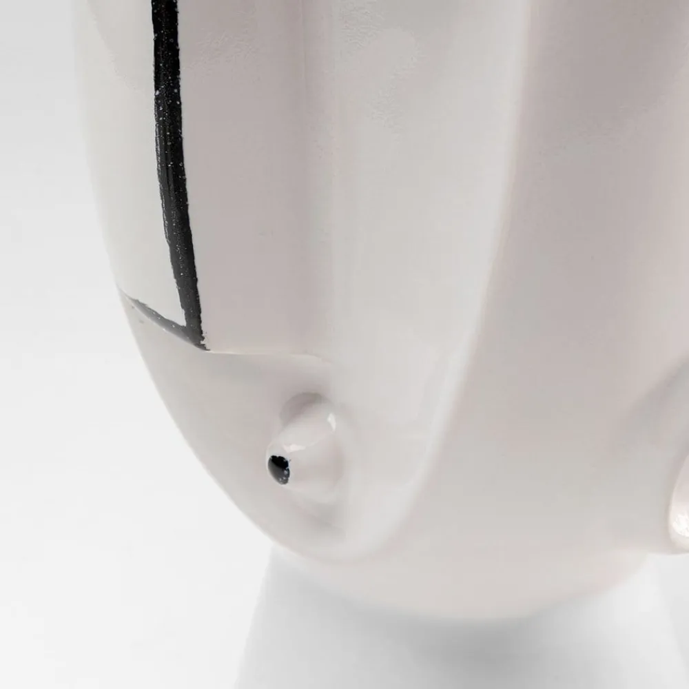 KARE Møbel Og Interiør > Face Pot-vase, højde 30 cm, glaseret stentøj, bemalet