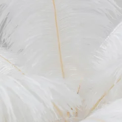 Gulvlamper|Gulvlamper ^ KARE Feather Palm gulvlampe med fjer, hvid