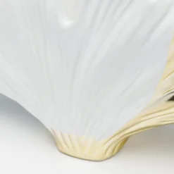 KARE Møbel Og Interiør > Ginkgo Elegance-vase, højde 18 cm, stentøj, hvid, guld