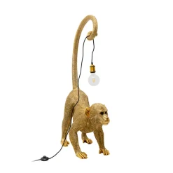 Gulvlamper ^ KARE gulvlampe Monkey Dance, guldfarvet, 120 cm, E27
