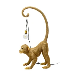 Gulvlamper ^ KARE gulvlampe Monkey Dance, guldfarvet, 120 cm, E27