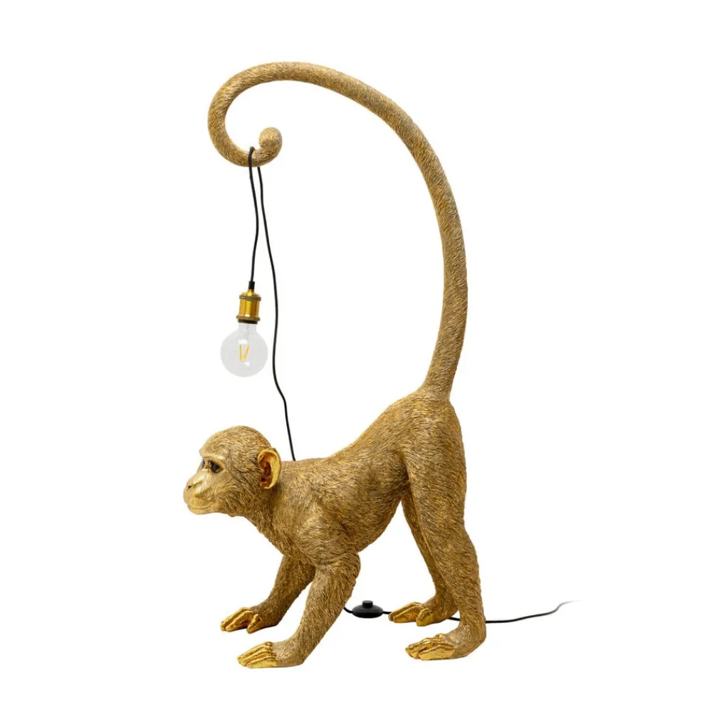 Gulvlamper ^ KARE gulvlampe Monkey Dance, guldfarvet, 120 cm, E27