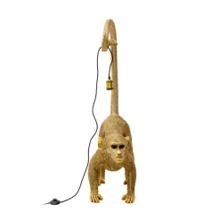 Gulvlamper ^ KARE gulvlampe Monkey Dance, guldfarvet, 120 cm, E27