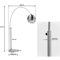 Arbejdsrum/Kontor|Gulvlamper ^ KARE Lounge Small Deal Eco buelampe, sort