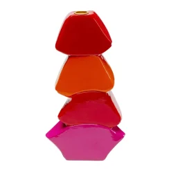 KARE Møbel Og Interiør > Lysestage Lips, højde 30 cm, polyresin, rød