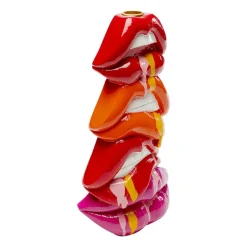 KARE Møbel Og Interiør > Lysestage Lips, højde 30 cm, polyresin, rød