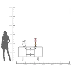 KARE Møbel Og Interiør > Lysestage Marvelous Duo, højde 49 cm, glas lilla/grå