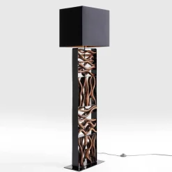 KARE Gulvlamper|Gulvlamper > Nature Wave gulvlampe med træ