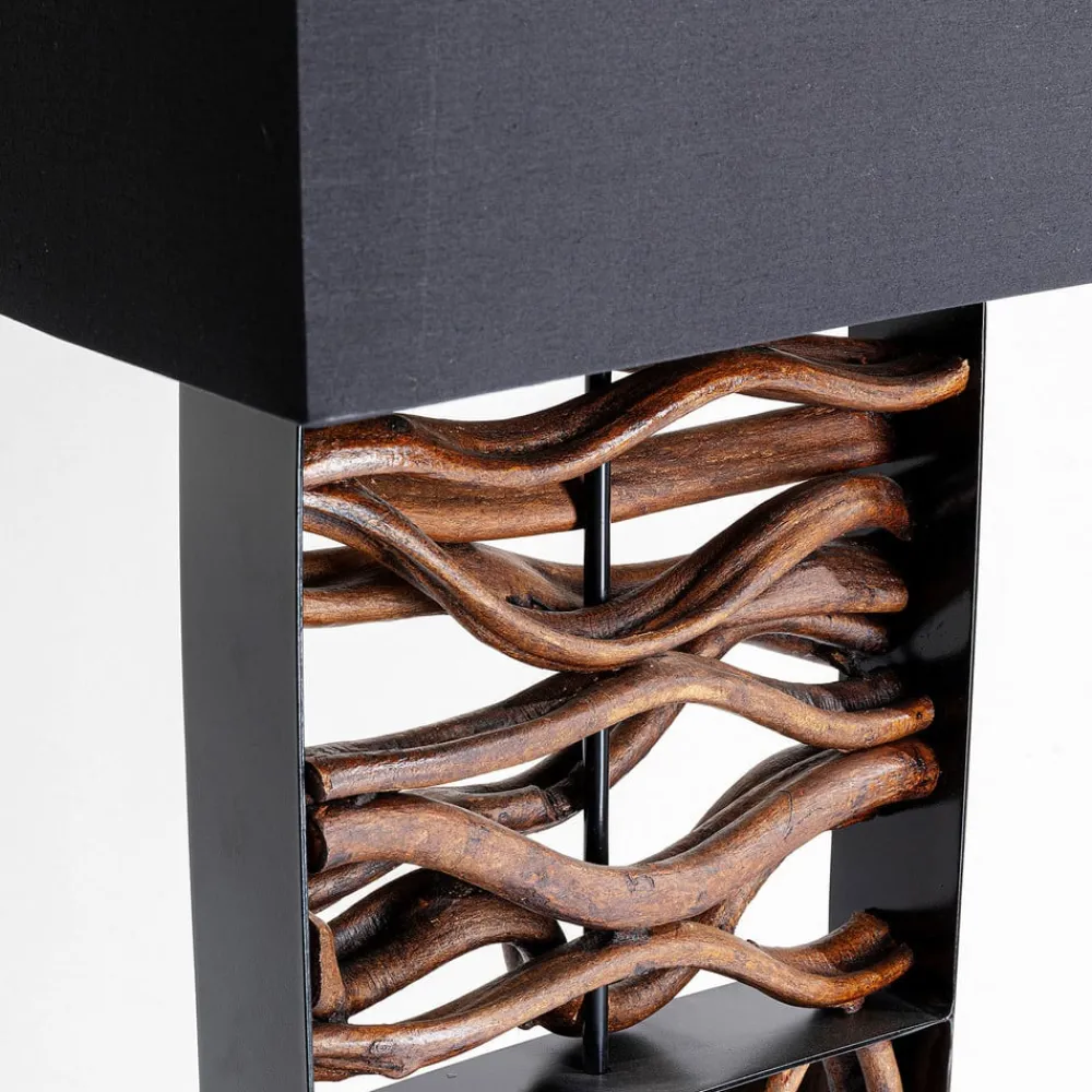 KARE Gulvlamper|Gulvlamper > Nature Wave gulvlampe med træ