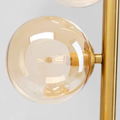 Gulvlamper|Gulvlamper ^ KARE Scala Balls gulvlampe, seks lys, guld