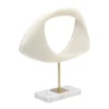 KARE Møbel Og Interiør > Soft Shape dekorationsobjekt, bred form, hvid, støbt sten