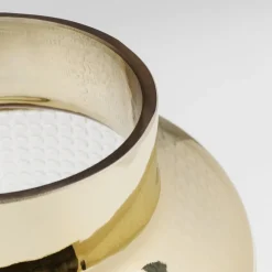 KARE Møbel Og Interiør > Vase LA Noble, højde 30 cm, glas, guld/klar, håndlavet