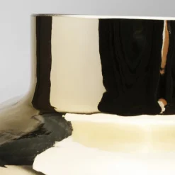 KARE Møbel Og Interiør > Vase LA Noble, højde 30 cm, glas, guld/klar, håndlavet