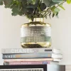 KARE Møbel Og Interiør > Vase LA Noble, højde 18 cm, glas, guld/klar, håndlavet