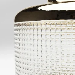 KARE Møbel Og Interiør > Vase LA Noble, højde 18 cm, glas, guld/klar, håndlavet