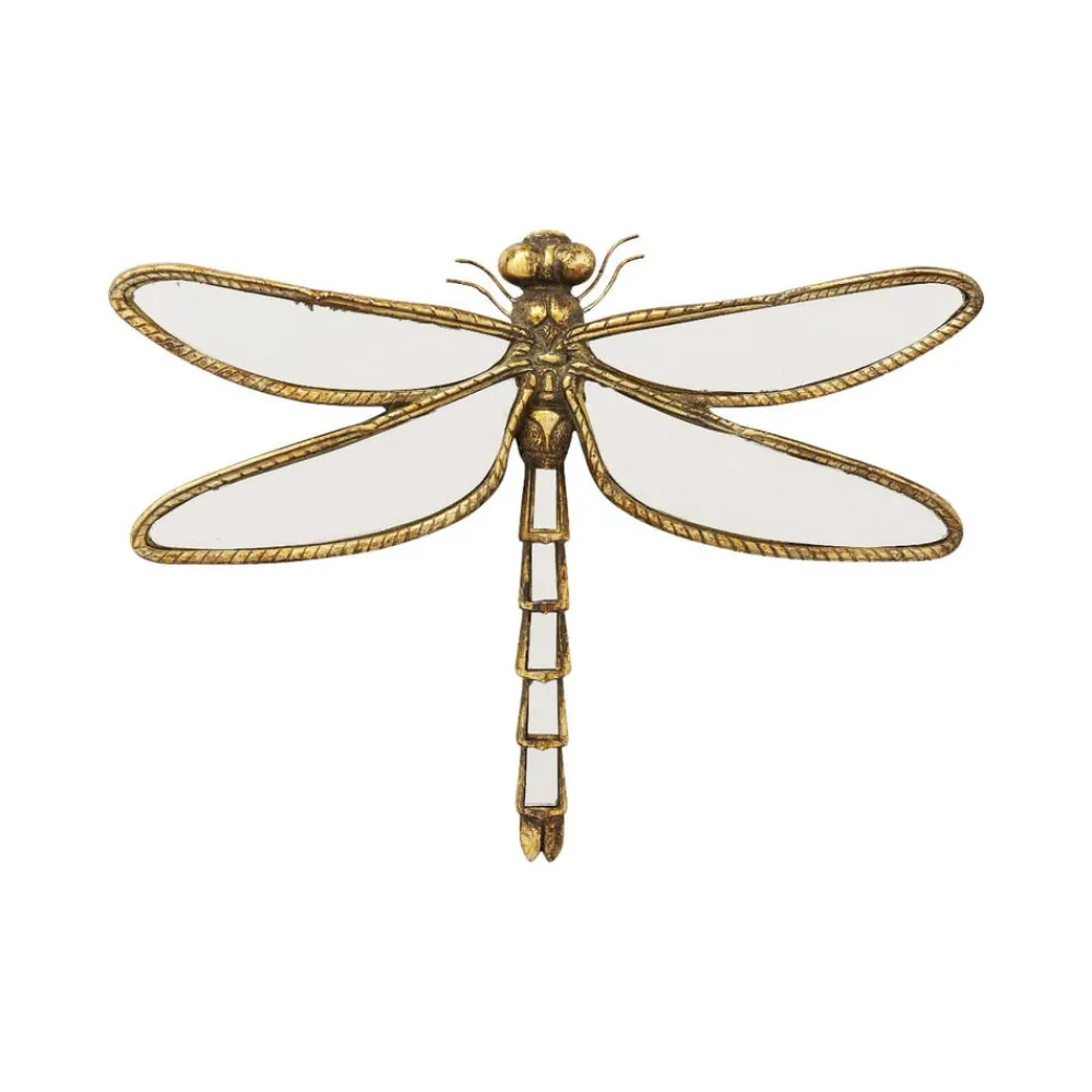KARE Møbel Og Interiør > vægobjekt Dragonfly Spejl, polyresin, glas, guld