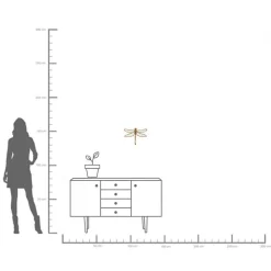 KARE Møbel Og Interiør > vægobjekt Dragonfly Spejl, polyresin, glas, guld