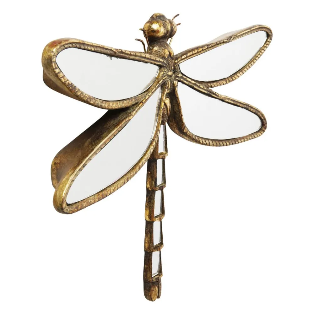 KARE Møbel Og Interiør > vægobjekt Dragonfly Spejl, polyresin, glas, guld